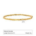 Minimalist gold faceted hematite bead bracelet for women with 3mm beads and 16cm length - 3mm Gold Hematite Classic Style