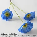 3D Poppy Light Blue