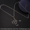 Gothic silver snake pendant necklace with stainless steel chain on black leather background - Snake Pendant Necklace (70cm Steel Chain)