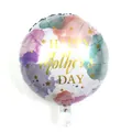 Watercolor Mother's Day foil balloon with gold stars and Happy Mother's Day text - Ink Pattern Mother's Day Style