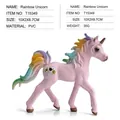 Pink rainbow unicorn toy figure with glitter mane and gemstone details 10x8.7cm - Pink Rainbow Unicorn - Gemstone Style / Pink