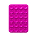 Rose red 24-suction cup silicone mobile phone holder mat for non-slip attachment - Double-Sided Style (48-Suction Cup) / Rose Red