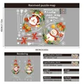 Christmas Santa Claus and snowman static window cling sticker for holiday glass decoration - XL-6128 Gift Ball Santa Claus