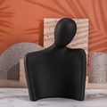 Scultura astratta nera opaca minimalista moderna per decorazioni creative della casa - Nero Grande Opaco