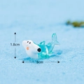 Miniature blue resin hammerhead shark figurine for micro landscapes, 3cm length - No. 7 Hammerhead Shark