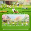 Adorable juego de figuritas de panda con 6 poses regulares y 1 pose oculta - -229 Columpio Del Bosque De Bambú Dream Box 6 / Caja Completa