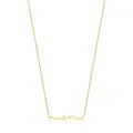 Collar mama minimalista de plata de ley S925 con acabado dorado para mujer - Plata 925 / Dorado