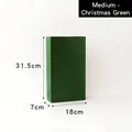 Sacchetto regalo di Natale verde scuro medio in carta kraft 31,5x18x7cm - Medio / Verde Natale