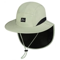 Cappello da sole verde chiaro con protezione per il collo e ricamo Mount Hood - Regolabile / verde chiaro
