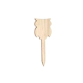 Blank owl-shaped wooden plant tag marker for DIY garden labeling and decoration - Owl Shape