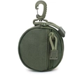 Taktische Molle-Rundtasche in Armeegrün mit robustem Clip für Outdoor EDC-Ausrüstung - Armeegrün