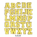 5.5cm Yellow Chenille Alphabet Set 26pcs