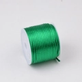 Filo di seta coreana verde da 1,5 mm per la creazione di gioielli fai da te e trecce - Verde Smeraldo