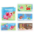 Libro de tela educativo para bebés con tema de números y motivos coloridos - Tema Números