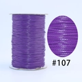 Purple Korean waxed cord roll for DIY jewelry braiding on white spool, style #107 - 107 Deep Purple / 1.0mm 160m