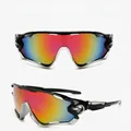 Sport cycling sunglasses in black and silver frame with red mirrored lenses - Black and Silver Frame Red Mirrored Lens