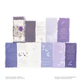 Purple Emotional Notes vintage decorative scrapbook paper with 30 pieces of floral designs - Emotional Notes