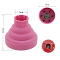 Diffusore in silicone rosa con design pieghevole e dimensioni di 14 cm di diametro - Rosa