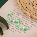 Style 22 Woven Blue Earrings [Imported Beads]