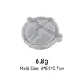 Molde de silicona transparente en forma de campana para llaveros de resina DIY - Campana