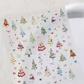Autocollants 3D pour ongles sapin de Noël et flocons de neige modèle TL-280 - TL-280 Sapin de Noël en Relief 3D