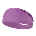 Cinta elástica morada para yoga y fitness hecha de tela suave y transpirable - Púrpura Claro