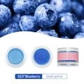 S03# Blueberry hydrating lip scrub with exfoliating small particles in a round jar - S03# Blueberry