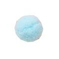 Balle de jeu en peluche bleu clair pour chat, en fibre synthétique douce et moelleuse - Balle Rebondissante de 3,8cm (1 Pièce) / Bleu clair