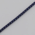 Polished black metal box chain necklace with a smooth reflective candy color finish - Royal Blue