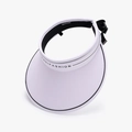 White ice silk sun visor with black letters and adjustable buckle for outdoor cycling - Adjustable / Purple