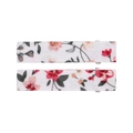 Set of two floral fabric rectangular hair clips for kids on a clean white background - Style 29 (Pastoral Tiny Floral)
