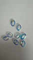 AB crystal aurora oval glass beads with holographic finish for DIY jewelry crafts - 7X10 Oval Ring