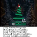 Green Christmas tree static window sticker for festive holiday decoration in five sizes - Christmas Tree - Small / 40*60cm