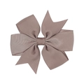 Handmade dusty pink ribbed grosgrain ribbon bow hair clip for toddlers and girls - Dusty Pink