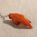 Creative realistic chicken claw keychain with detailed skin texture and glossy finish - Chicken Claw - Keychain Style