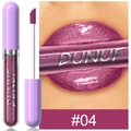 Brillo de labios hidratante profesional con purpurina DUNUF en tono púrpura #04 - 04 Púrpura Brillante