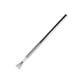 Silver metal clay tool with long knurled handle and wire brush head for sculpting detail - Seven-Needle Tool