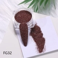 Polvere glitter riflettente bordeaux FG32 per unghie con effetto diamante brillante - Polvere di Diamante Riflettente FG-32