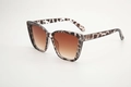 Gafas de sol ojo de gato clásicas con montura de leopardo y lentes marrón degradado - Marco de Leopardo Lentes Té