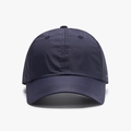 Navy blue quick-dry baseball cap for men featuring breathable fabric and structured brim - Adjustable / Navy Blue