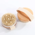 8x8cm Small Round Head Wood Brush (With Pins)