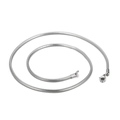Collana a catena serpente in acciaio inossidabile argento lucido con chiusura a moschettone - 500mm*2.5mm / Acciaio (KN203765-Z)