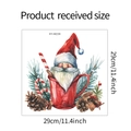 Détail du sticker mural Père Noël dans une tasse dimensions 29cm par 29cm - 29*29cm