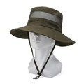 Cappello da sole da uomo verde oliva con rete traspirante e ricamo Outdoors - Taglia unica / Verde Militare