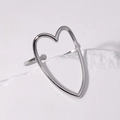 Silver Hollow Heart Style (JR300)