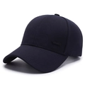 Classic dark blue baseball cap for men with a metallic silver SPORT detail - Adjustable / Navy Blue