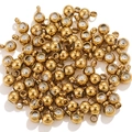 Polished 18k gold plated stainless steel spacer beads with loops for jewelry making - Cross Type - Gold