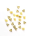 14k goudgevulde geometrische driehoek en kubus kralen voor DIY sieraden accessoires - 3.5mm / 18K Goud