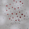 Pegatinas 3D para uñas con corazones rojos, estrellas lunares y lazos Co-373 - Estilo en Relieve Plateado (CO-373)