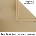 Brown tissue paper for flower wrapping 50x70cm kraft finish gift liner 38 sheets - 50*70cm (38 Sheets/Pack) / Kraft Color